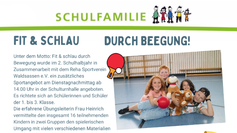 Fit und Schlau: Erfolgreiche Kooperation mit der Grundschule Mitterteich und Pechbrunn